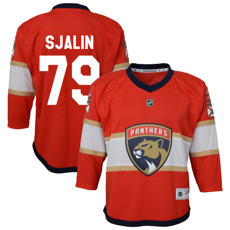 Calle Sjalin Florida Panthers Youth Home Replica Jersey - Red