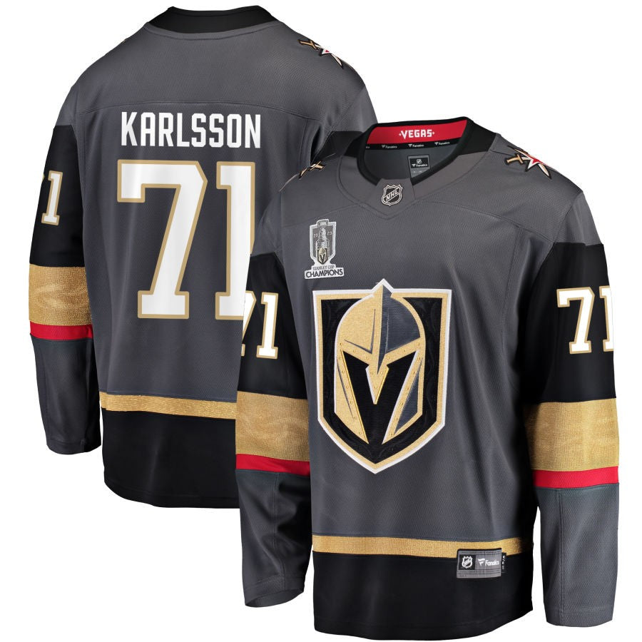 William Karlsson  Vegas Golden Knights Fanatics Branded 2023 Stanley Cup Champions Alternate Breakaway Jersey - Black