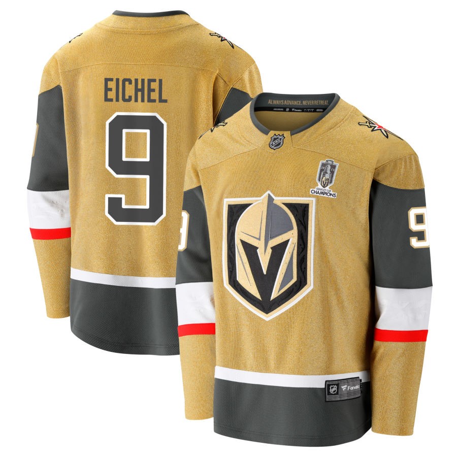 Jack Eichel  Vegas Golden Knights Fanatics Branded 2023 Stanley Cup Champions Home Breakaway Jersey - Gold