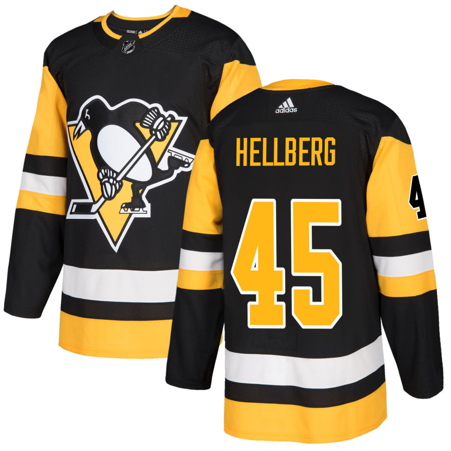 Magnus Hellberg Pittsburgh Penguins adidas Authentic Jersey - Black