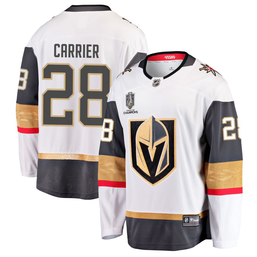 William Carrier  Vegas Golden Knights Fanatics Branded 2023 Stanley Cup Champions Away Breakaway Jersey - White